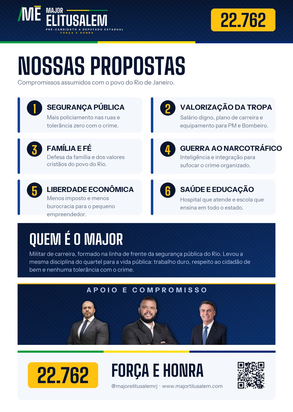 Panfleto / Flyer do Major Elitusalem — Verso