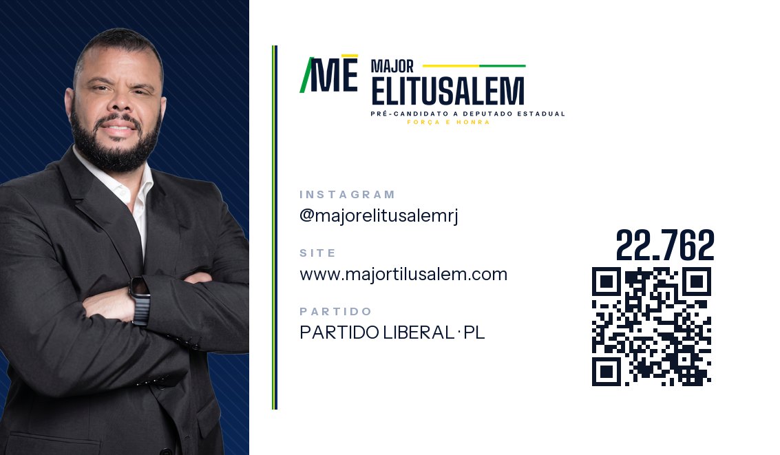 Cartão de visita do Major Elitusalem — Verso