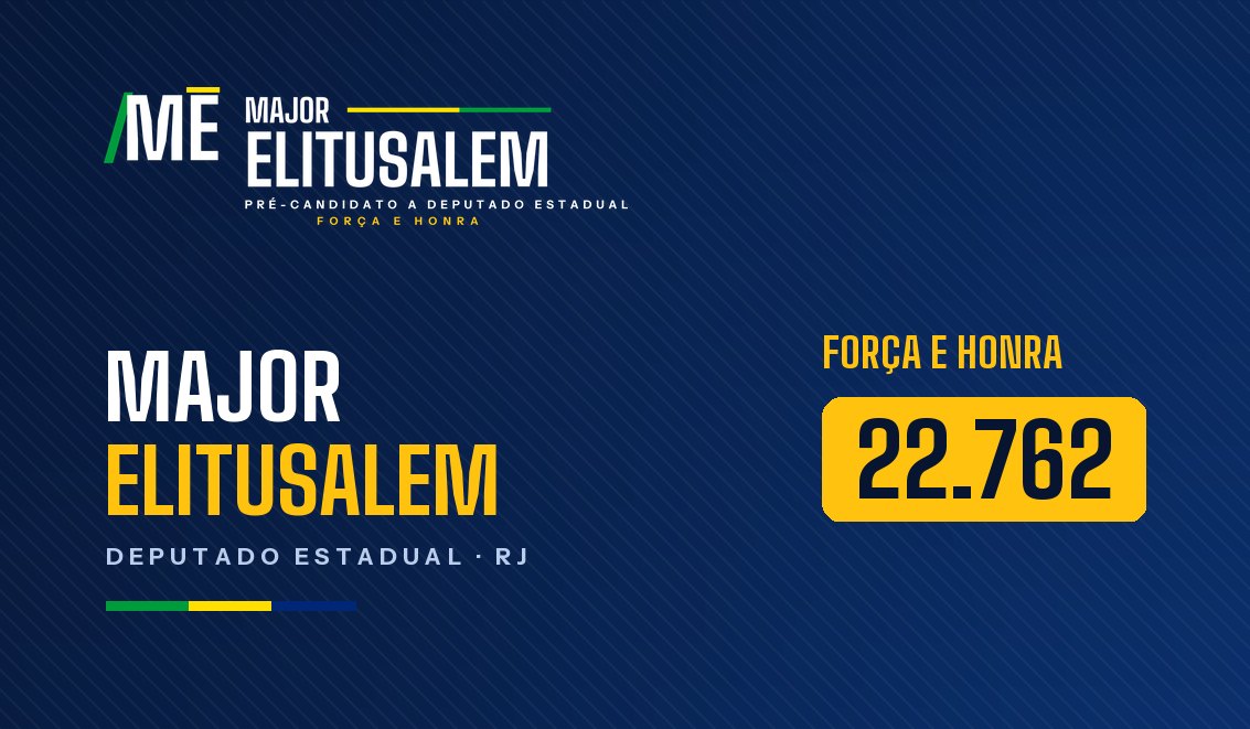 Cartão de visita do Major Elitusalem — Frente