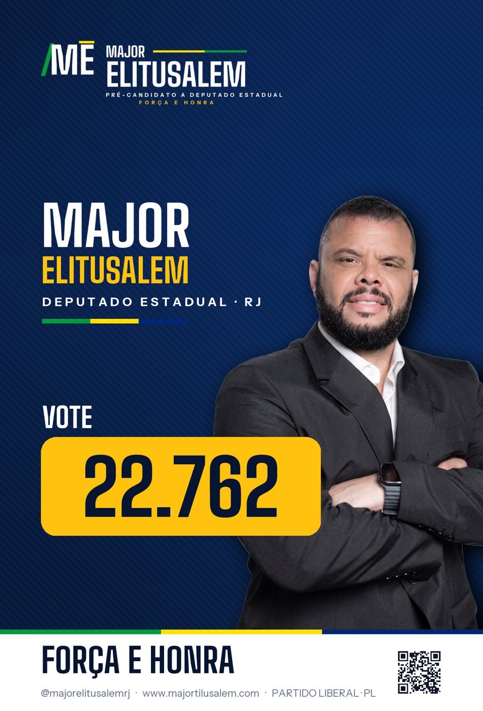 Santinho 10×15 do Major Elitusalem